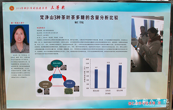 我校在2016年铜仁市科学技术奖评选中喜获佳绩
