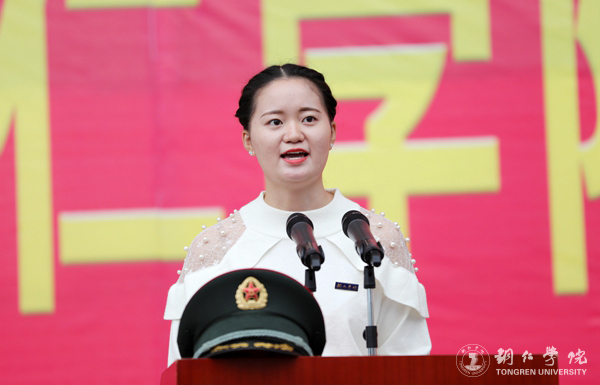 8、在校生代表葛瑞雨发言.JPG